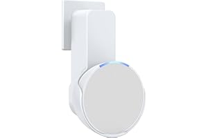 Maxonar Support Mural pour Ech0 Pop, Support Peu Encombrant pour Prise Ech0 Pop, Gestion Intégrée des Câbles, Pas Besoin de Percer, Convient pour Salon, Cuisine, Chambre, Salle de Bain, Blanc