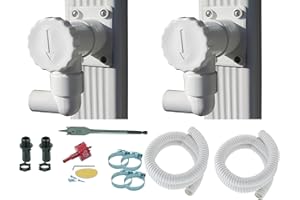 BAZ&BRO Pack 2 Collecteurs d'eau de Pluie - Kit Complet - Fabrication Francaise - Conduits Rectangulaires 60x80 mm