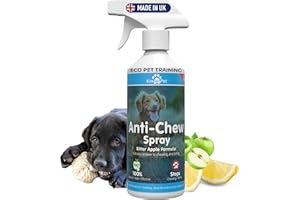 KinderPet® Anti Chew Bitter Apple Spray for Dogs Stop Chewing Biting Barking Alcohol Free Formula Pet Puppies Dogs Training & Behaviour 500ml