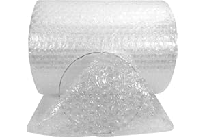 Powerlon® 40 Gsm Heavy Air Bubble Wrap Packing Roll for Safety, Multipurpose Packing Needs 1 Meter Wide (5 Meter, Transparent
