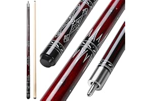 ASMPCUE Stecca da Biliardo, 58" Biliardo in Legno Duro di Alta qualità, 1/2 Legno Pool Cue Stick, Stecche da Biliardo per Giocatori Professionisti per Il Tavolo da Biliardo Sportivo