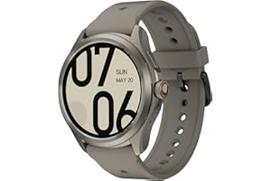 Ticwatch Pro 5 Sandstone Android Smartwatch, Snapdragon W5+ Gen 1 Wear OS Smartwatch, 80 Horas de duración de la batería, GPS Incorporado, brújula 5ATM, NFC No es Compatible con iPhone