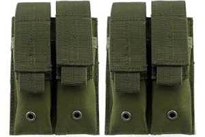 Fippy 2 STÜCKE Magazintasche Taktische Doppel Pistol Magazine Pouch, 600D Nylon Stoff Molle Magazintasche für Pistole