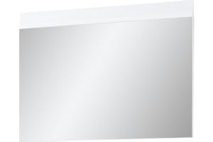 ‎GERMANIA DIE MÖBELMACHER Amazon Brand - Alkove Mirror with Appliqué in White, 87 x 63 x 3 cm (W x H x D)