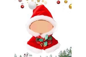 HPBAGGY Ropa de Muñeca de Peluche de 17 cm, Ropa de Navidad para Muñeca, Ropa de muñeca de 17 cm para Navidad, Accesorios para muñecas, para Todas Las muñecas de 17 cm, Navidad Regalos