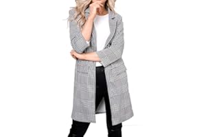 Zaif & Hari New Women Girls Jacket Blazer Frill Ruffle 3/4 Sleeve Ladies Front Open Duster Coat Size 8-26
