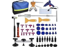 Camiraft 66pcs Dellen Reparaturset Auto Paintless Dent Removal Kit,Dellen Reparaturset Dent Puller Set,Dellen Reparatur Ausbeulwerkzeug Set Für Schäden durch große kleine Dellen,Knicke,Hagelschäden