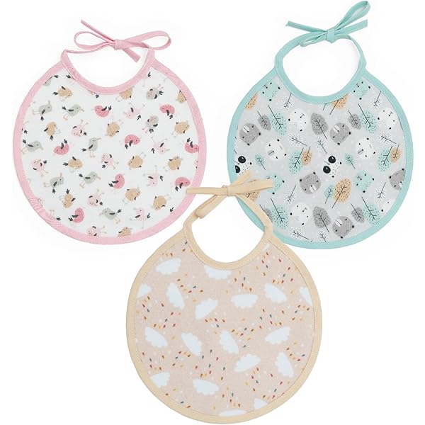 Set 5 Bavaglini Chicco In Cotone E Spugna - Unisex Per Bambini, Lavabili, Chiusura A Bottone - Foto 10