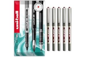 uni-ball EYE UB-157 Lot de 5 stylos roller Pointe 0,7 mm Bordeaux 1 unité (Lot de 5)