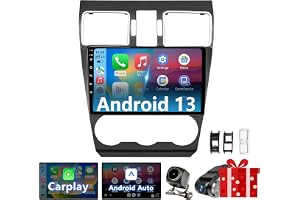 FBINSE Android 13 Car Radio Stereo Compatible with Subaru Forester/Impreza/WRX/Crosstrek 2016-2018, 9" Touchscreen 2+64G, Wireless CarPlay&Android Auto, GPS, BT 5.0, SWC, DSP, AHD Backup Camera
