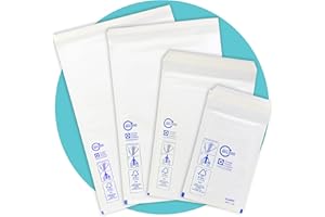 Triplast White Bubble Padded Envelopes - Pick Qty & Size: 10 x 1/A (100x165mm) A6 Envelopes - Large Letter Postal Bags with Bubble Wrap Lining and Peel & Seal Strip for Royal Mail Shipping & Postage
