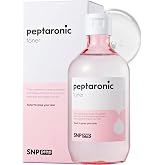 SNP Prep Peptaronic Toner Korean Facial Toner with 6 Peptides and 5 Types of Hyaluronic Acid - Anti-Aging Hydration for Dry a