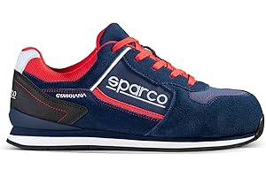 Sparco - Gymkhana - Scarpe Antinfortunistiche Leggere - Metal Free - Suola Antiscivolo Resistente al Calore da Contatto (HRO) - Calzatura di Sicurezza Stile Sneakers