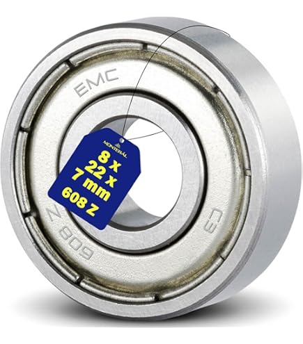 Cuscinetti A Sfera 608 ZZ - Confezione Da 40 Pezzi, 8x22x7 Mm, Per Skate E Scooter - Foto 12