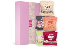 ‎PÄNDY PÄNDY 10 Mix Zuckerfreie Süßigkeiten Mix Bonbons Cola Lakritz Gummibärchen ohne Zucker süßigkeiten großpackunge box zuckerfrei gummibärchen Fruchtgummis Low Carb Großpackung nur 1 g Zucker 10 x 50 g