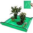DHARVIM® Gardening Mat for Plant Transplanting and Mess Control 19.8"x 19.8" Thickened Waterproof Potting Tray Succulent Potting Mat Portable Gardening Mat Plant Gifts for Women Men, (50 x 50 cm)