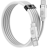 Orico 60W 3A PD Type-C to Type-C Hızlı Şarj ve Data Kablosu Beyaz 1 Metre