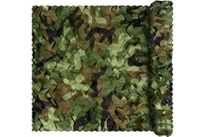 ‎SENSONG Sensong Tarnnetz Camouflage Netz Woodland Armee Tarnung Net für Deko Waldlandschaft Jagd Sichtschutz Outdoor Camping Garten Größen