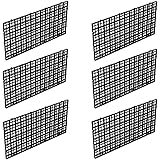 Wetrys 6 Pcs Grid Isolate Board Divider Fish Tank Bottom Black Filter Tray Aquarium Crate