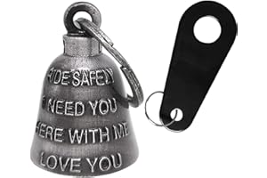 Dream Apparel Motorcycle Bell for Bikers Women Men W/Hanger, Biker Bell for Riders, Good Luck Riding Bell Spirit Bell Moto Accessories