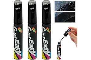 SMTELEGANCE 3PCS Lackstift Schwarz Lackstift Schwarz Lackstift Auto Lackstift Schwarz Glänzend Professioneller Pflege-Spurenentferner Kratzerreparatur Patch-Tool