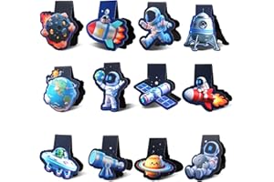 AERULND 12 Stück Cartoon Magnetisches Lesezeichen, Lesezeichen für Kinder, Adventskalender Füllung Kinder, Kleine Geschenke für Adventskalender Kinder, Ideale Weihnachtsgeschenk für Kinder, Junge, Mädchen