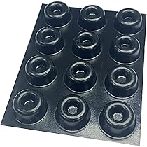 Patas De Goma Negra Para Muebles Domésticos, 13 Mm X 7 Mm, 1 | Cuotas