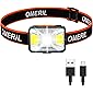 OMERIL Stirnlampe LED Wiederaufladbar USB Kopflampe Stirnlampe Kinder, Sehr hell, wasserdichte Mini Stirnlampe Rotlicht…
