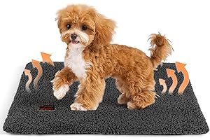 Mora Pets Manta térmica para Gatos Manta autocalentable para Gatos y Perros Cama termica Alfombra calefactora sin Electricidad y baterías 74 x 47 cm