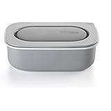 Guzzini 5460133 Salad Box Pranzo con Set Posate/Pinza e Vano Porta Condimenti, 100% Riciclabile, Made in Italy, 0.9 Litri, Pl