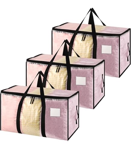 Iespell Lot De 4 Grands Sacs De Rangement Pour Vêtements De 110 L