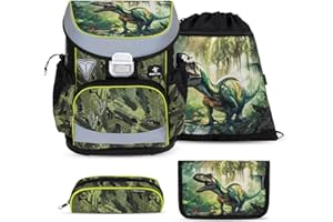 Belmil Mini -Fit tornister szkolny zestaw 4-częściowy (405-33/AG/S), Lost World 2, S, tornister zestaw