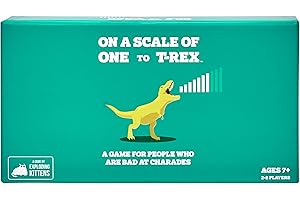 Exploding Kittens On a Scale of One to Trex by Exploding Kittens - Card Games for Adults Teens & Kids - Fun Family Games