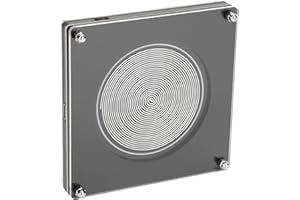 QIILU 7,83 Hz Wellengenerator Schumann-Resonanzen 7,83 Hz Wellengenerator Schumann-Resonanzen Ultra Low Frequency Pulse Sleep Aid ABS Silver FM783 Relax Shielded Solid Capacitor High Niedriger frequenz