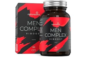 NATURADIKA viboost MEN COMPLEX · Pastillas con Maca, Arginina, Ginseng, Tribulus Terrestris y Zinc · Potencia y Duración Máxima para hombre · Caspulas Booster de testosterona pura · biagra -mente bueno