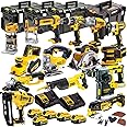 DEWALT 18V 14 Piece Cordless Power Tool Kit with 5 x 5.0Ah Batteries & Charger T4TKIT-4818- Tool Set -Monster Power Tool Kit -Combo Kit -18V Cordless Power Tool Kits -Combo Kits -Dewalt kit