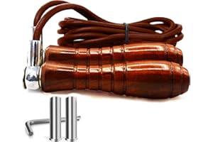 R2F RIGHT TO FIGHT R2F Leather Weighted Skipping Rope, Jump Rope for Boxing, Fitness Training, HIIT, MMA, Weight Loss, Exercise or Fat Burning, Skipping Ropes for Adults, Men & Women Fitness Accessories