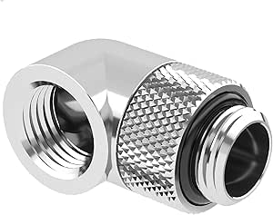 Barrow Adapter 90°, Dual Rotary, Internal/external Thread G1/4, Black - Barrow - Foto 11