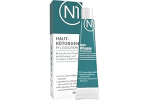 ‎N1 N1 Hautrötungen Pflegecreme 30 ml - Lindert Rötungen & Sichtbarkeit von kleinen Äderchen, ebenmäßiges & strahlendes Hautbild - Creme bei Rötungen im Gesicht - 100% natürliche Wirkstoffe ohne Kortison
