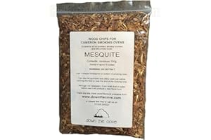 Down the Cove 100g Mesquite Wood Chips/Wood Dust for Hot Smokers/Smoking Ovens/BBQ