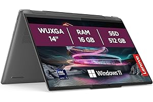 Lenovo Yoga 7 2-in-1 Gen 9 – Ordenador Portátil AI PC Convertible Táctil 14" WUXGA (Intel Core Ultra 5 125U, 16 GB RAM, 512 GB SSD, Wi-Fi 6E, Win 11 Home) Teclado QWERTY Español- Gris Tormenta
