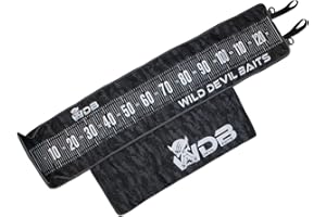 ‎ANGEL-BERGER Angel-Berger Wild Devil Baits Camo Measure Mat 130cm Abhakmatte mit Maßband Predatory Fish