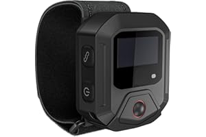 GAEKOL Bluetooth GPS Fernbedienung für DJI Osmo Action 6/5 Pro/Action 4 Kameras Zubehör 25m Reichweite Präzise Bewegungsverfolgung Intelligenz Armband Fahrradhalterung (Für DJI)