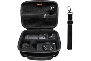 XANAD Eva torba podróżna do aparatu Sony ZV-1 ZV-1II 2 z zestawem akcesoriów vlogger statyw i mikrofon - torba ochronna podróżna, czarny, torba podróżna