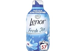 Lenor Air Frais Adoucissant 57 Lavages, Fraîcheur du Matin - Fraîcheur Ultra Concentrée - Bouteille Recyclée