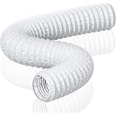 HG Power 150 mm Exhaust Pipe 5 m for Portable Air Conditioner, White