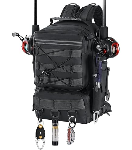 Abu Garcia Deluxe Visrugzak met Ingebouwde Stoel - Zware, Waterafstotende Rugzak voor Sportvissers & Buitenenthousiastelingen Abu Garcia Deluxe Visrugzak met Ingebouwde Stoel - Zware, Waterafstotende Rugzak voor Sportvissers & Buitenenthousiastelingen