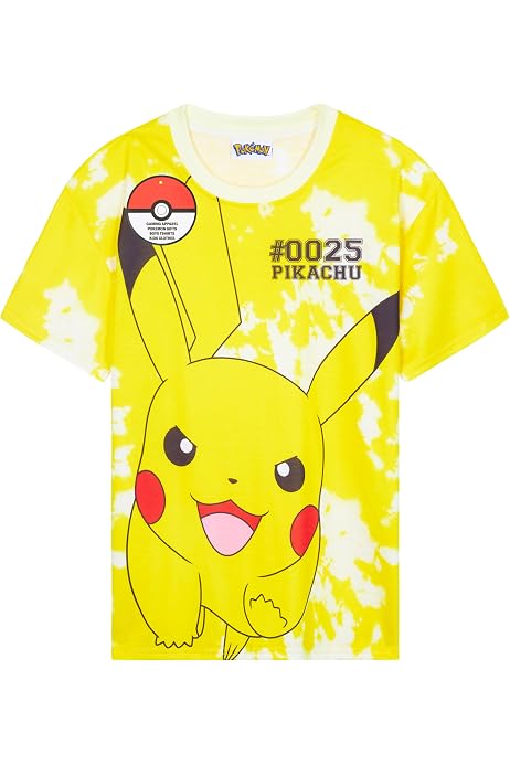 Camiseta De Manga Larga Pokemon Para Niños NAME IT - 100% Algodón Orgánico, Cuello Redondo, Impresión Suave