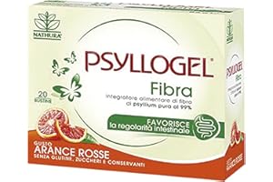 NATHURA Psyllogel Arance Rosse Bustine 86g, 20 unita