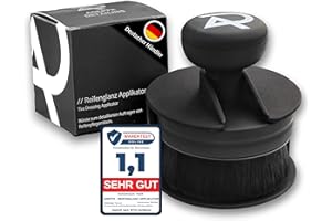 NATUREXCAPS ADEPTX Detailing Brosse applicatrice de Brillance pour pneus Surface Douce au Toucher de qualité supérieure (Mate) – Brosse de détail pour pneus de Voiture – pour pneus de Voiture éclatants (1 pièce)